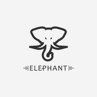 elefante logo vector ilustrador plantilla de diseño