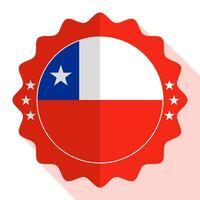 Chile quality emblem, label, sign, button. Vector illustration.