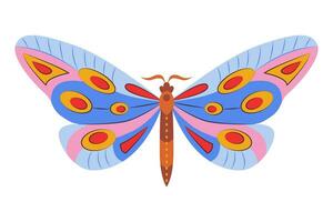 vistoso mariposa icono logo aislado. hermosa mariposa ilustración vector