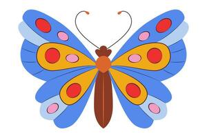 vistoso mariposa icono logo aislado. hermosa mariposa ilustración vector