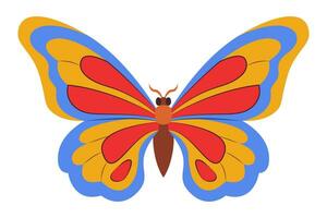 vistoso mariposa icono logo aislado. hermosa mariposa ilustración vector