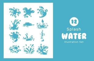 Splash Water Illustration Vector Set