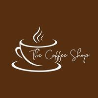 el café tienda vector diseño