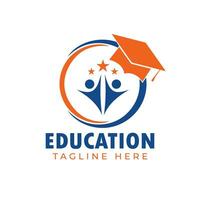 education learning logo design vector