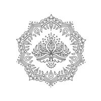 Mandala. Round Ornament Pattern vector