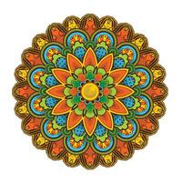 Ornament beautiful card with mandala vector