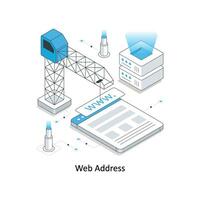 web habla a isométrica valores ilustración. eps archivo vector