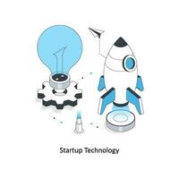 Startup Technology isometric stock illustration. EPS File vector