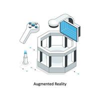 Augmented Reality isometric stock illustration. EPS File vector