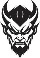Morbid Masquerade Black Devil Dances with Deceit Stygian Symphony A Devil s Chorus Screams in Black Lines vector
