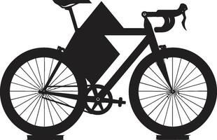 ciclo camino vector icono diseño pista de carreras emblema negro bicicleta icono