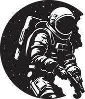 Interstellar Pathfinder Astronaut Helmet Icon Orbital Adventurer Vector Astronaut Symbol