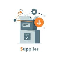 Supply chain icon. Supply chain design concept from Delivery and logistic collection. Simple element vector illustration on white background