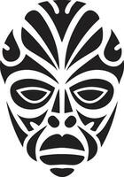 espiritual hilos africano tribal vector simbólico patrimonio máscara emblema en vector