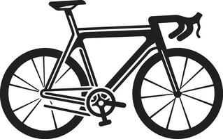 Classic Wheel Black Bike Design Cycle Craft Black Vector Icon