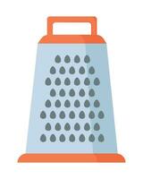 Doodle flat clipart. Simple illustration of a grater vector