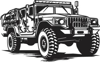 Defensive Recon Military Vehicle Vector Design Warrior s Ride Army 4x4 Emblematic Icon