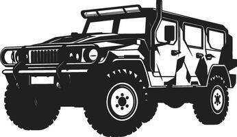 Tactical Rover Vector Black Logo Emblem Off Road Command Army Vehicle Icon