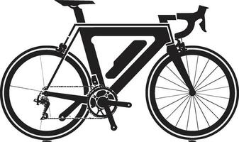 Rider sChoice Stylish Bike Logo CycleSprint Black Iconic Bike Design vector