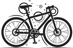 ciclo icónico negro bicicleta emblema urbano ciclo vector bicicleta logo