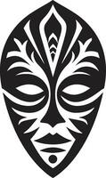 Tribal Tapestry African Mask Vector Symbol Mystic Visions Tribal Mask Emblem Design