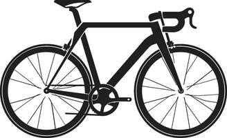 ciclosprint negro icónico bicicleta diseño paseo urbano vector bicicleta logo icono