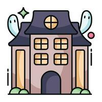 Premium download icon of haunted house vector