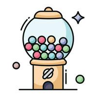 Premium download icon of candy balls dispenser vector