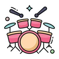 A vector design of snare drum