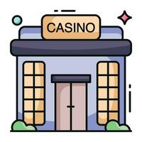 An icon design of casino vector