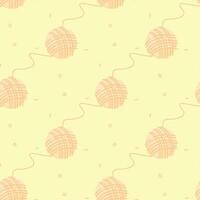 Seamless pattern of balls of thread, vector illustration for fabric, print, apparel