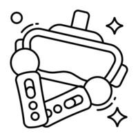 moderno diseño icono de juego controladores vector