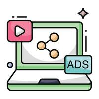 Perfect design icon of share ad vector