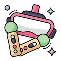 moderno diseño icono de juego controladores vector