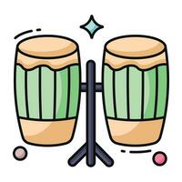 A vector design of bongo drum