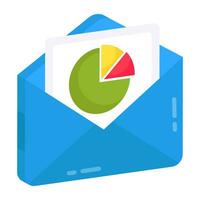 A trendy design icon of business mail vector