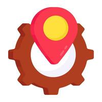 Premium download icon of location setting vector