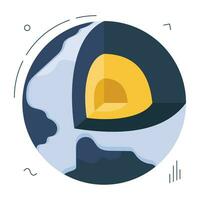 Editable design icon of geophysics vector