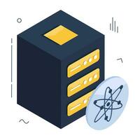 An isometric icon design of data science vector