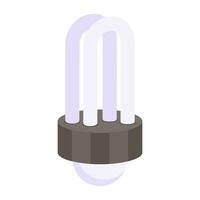 Creative design icon of led light vector