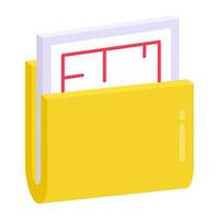 Modern design icon of folder vector
