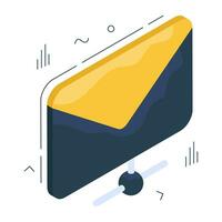 Perfect design icon of network mail vector