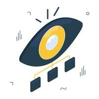 Premium download icon of network monitoring vector