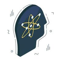 An icon design of scientist vector