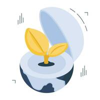 Trendy design icon of space plant vector