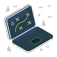 An isometric design icon of stratagem vector