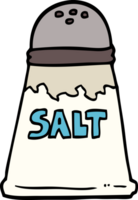 hand drawn doodle style cartoon salt shaker png