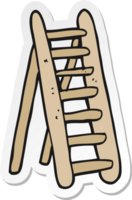 sticker of a cartoon ladder png