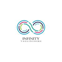 Infinity logo template vector