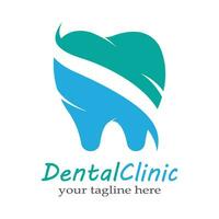 Ilustración de vector de plantilla de logotipo dental